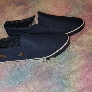 ***SOLD***Navy blue sneakers with gold print|  Us 9,5